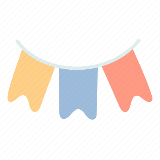 Flag, party, decoration, bunting, festival icon - Download on Iconfinder