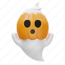 pumpkin, ghost, halloween, horror, character, cute ghost, expression, spooky, halloween costume 