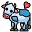 cute, lovely, pet, animal, cow 