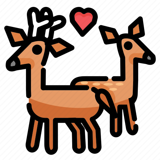 Cute, lovely, pet, animal, deer, fawn icon - Download on Iconfinder