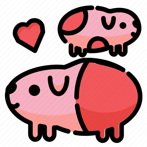 Cute, lovely, pet, animal, guinea, guinea pig icon - Download on Iconfinder