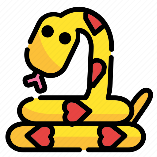 Cute, lovely, pet, animal, snake icon - Download on Iconfinder