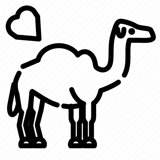 Cute, lovely, pet, animal, camel icon - Download on Iconfinder