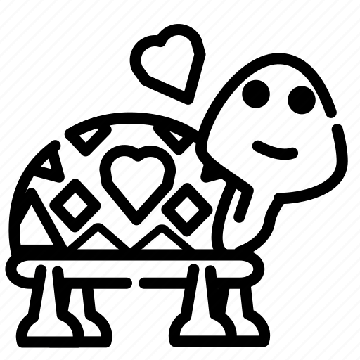 Cute, lovely, pet, animal, tortoise, reptiles icon - Download on Iconfinder