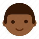 avatar, simple, minimal, cartoon, face, black, man