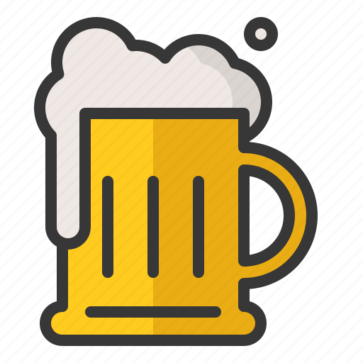 Alcohol, beer, foam, jug, oktoberfest, pint icon - Download on Iconfinder