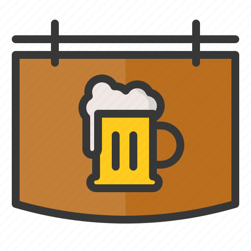 Bar, beer, drink, oktoberfest, pub, sign icon - Download on Iconfinder
