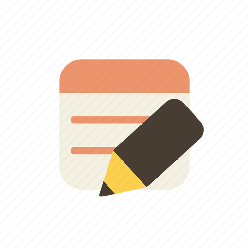Notes, pencil, pen, notebook, write, writing, edit icon - Download on Iconfinder