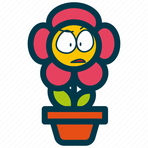 Sun, flower, cute, character, emoji icon - Download on Iconfinder