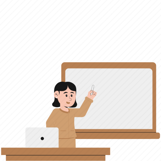 Female, teacher, learning, explaining, education, student, school icon - Download on Iconfinder
