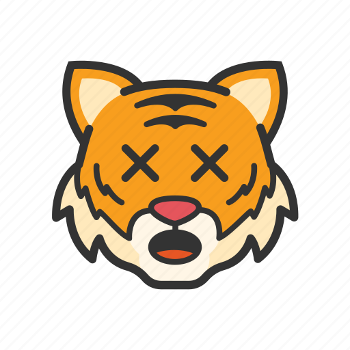 Emoticon, shocked, tiger, wow icon - Download on Iconfinder