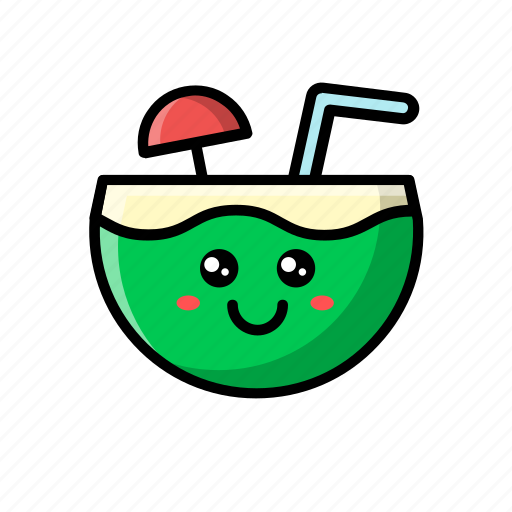 Coconut, water, drink, tropical, fruit, summer icon - Download on Iconfinder