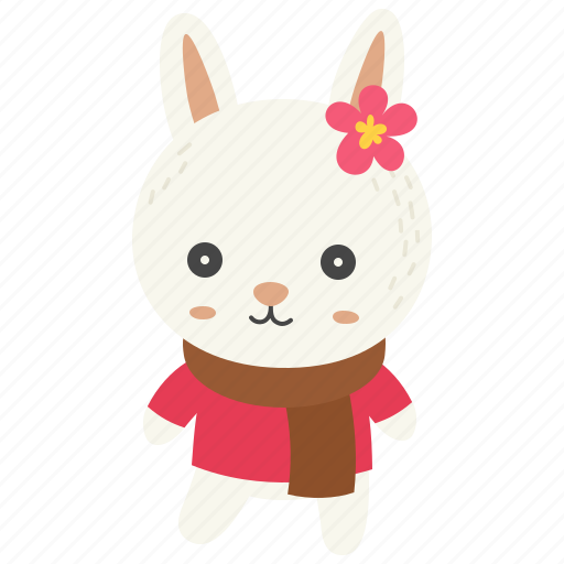 Animal, winter, avatar, cartoon, rabbit icon - Download on Iconfinder