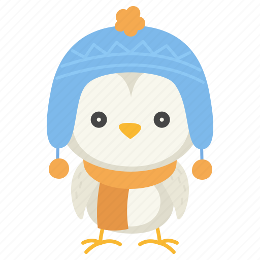 Animal, winter, avatar, cartoon, owl, beanie, scarf icon - Download on Iconfinder