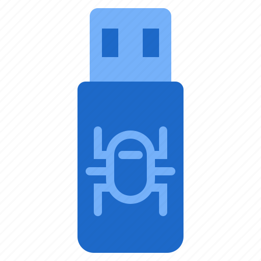 Usb, virus, hack, computer, data, danger, information icon - Download on Iconfinder
