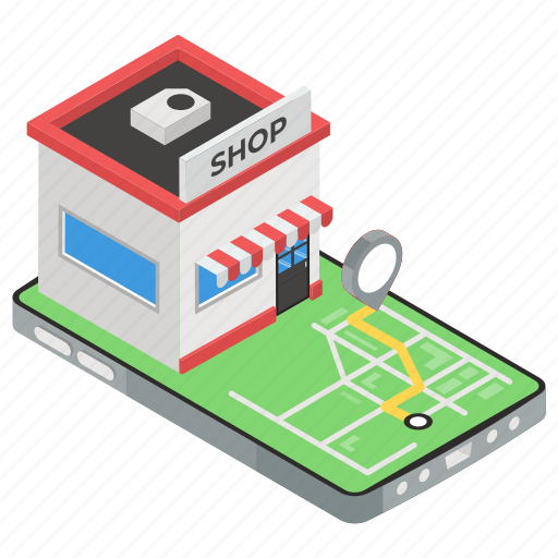 Godown, market place, outlet, shop, store location, storehouse address icon - Download on Iconfinder