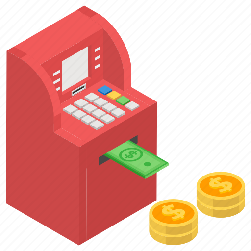 Atm machine, cash withdrawal, dollar atm, financial transaction, instant banking, payment gateway icon - Download on Iconfinder