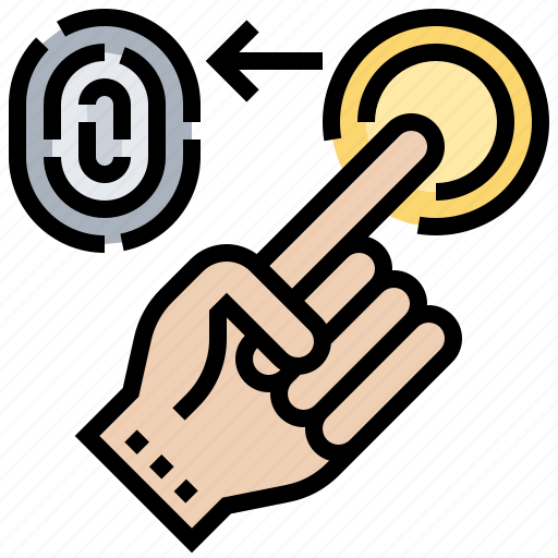 Fingerprint, identity, security, unlock, verification icon - Download on Iconfinder