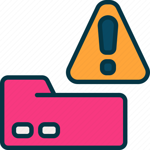 Folder, danger, risk, problem, archive icon - Download on Iconfinder