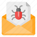 spam, bug, virus, malware, email, message, envelope