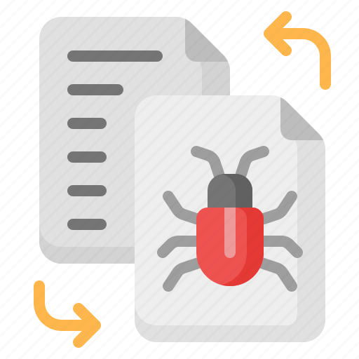 Data, file, copy, duplication, virus, bug, malware icon - Download on Iconfinder
