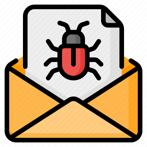 Spam, bug, virus, malware, email, message, envelope icon - Download on Iconfinder