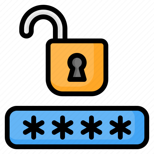 Password, lock, unlock, padlock, hack, hacking, security icon - Download on Iconfinder