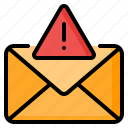 spam, alert, warning, email, mail, message, envelope