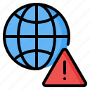 internet, no internet, warning, alert, danger, globe, earth
