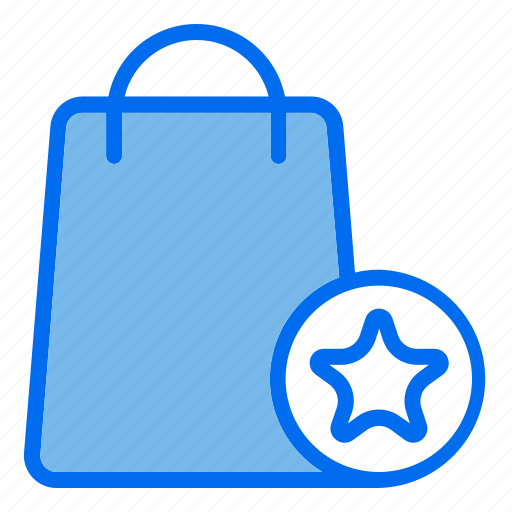 Bag, shopping, seller, favorite, star icon - Download on Iconfinder