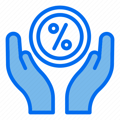 Hand, discount, percent, cyber, monday icon - Download on Iconfinder