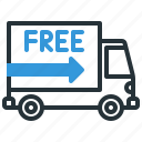 delivery, free, shipping, truck, vehicle