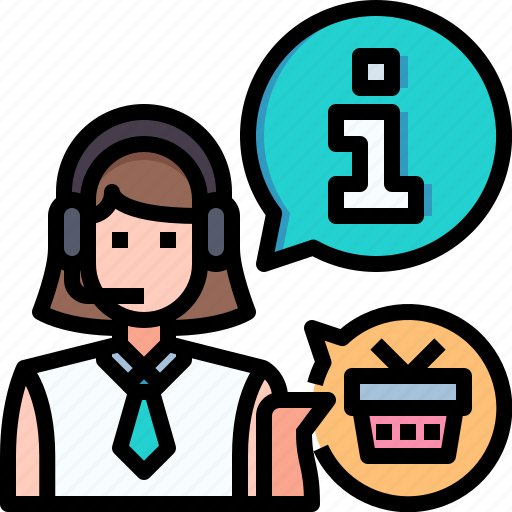 Business, customer, professions, telemarketer, service, woman icon - Download on Iconfinder