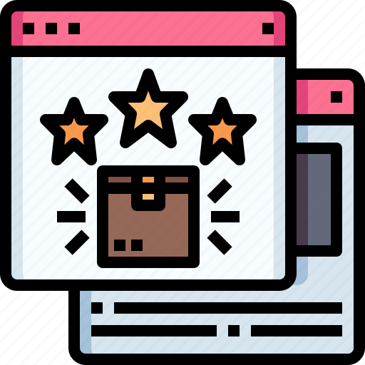 Browser, rating, review, webpage, marketing icon - Download on Iconfinder