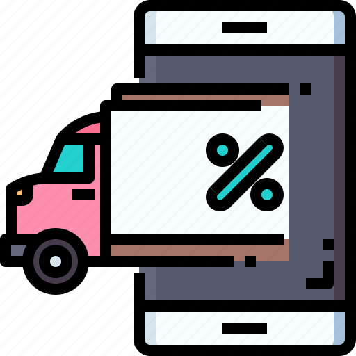 Truck, smartphone, delivery, online, shop, shipping icon - Download on Iconfinder