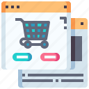 shopping, web, cart, online, website, page