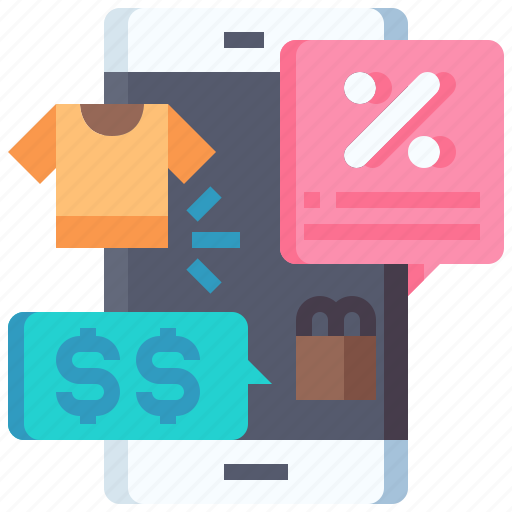 Shirt, sale, smartphone, shop, discount icon - Download on Iconfinder