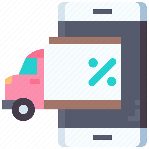 Truck, smartphone, delivery, online, shop, shipping icon - Download on Iconfinder