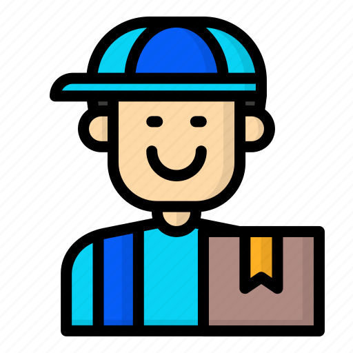 Avatar, courier, delivery, male icon - Download on Iconfinder
