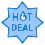 hot, deal, badge, tag, award, discount 