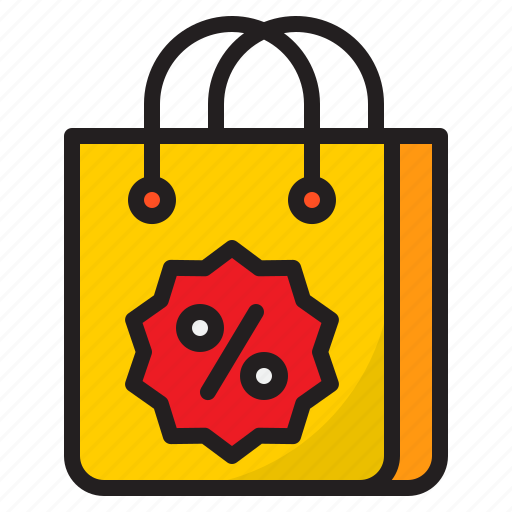 Bag, badge, shopping, discount, sale icon - Download on Iconfinder