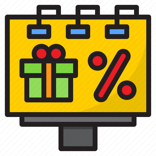 Billboard, discount, shopping, gift, advertizing icon - Download on Iconfinder