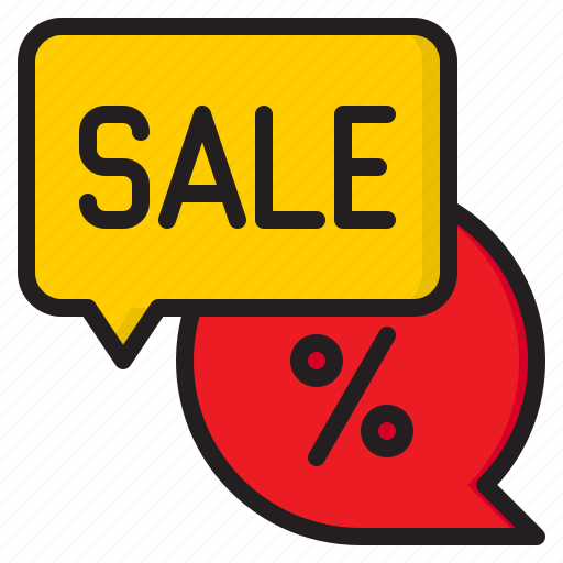 Chat, percent, tag, shopping, sale, discount icon - Download on Iconfinder