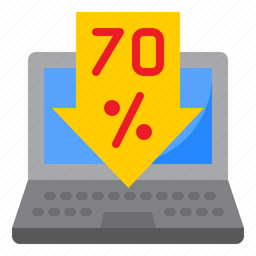 Sale, laptop, discount, shopping, online icon - Download on Iconfinder