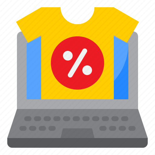 Shopping, online, laptop, clothing, discount, sale icon - Download on Iconfinder