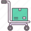 trolley, box, cart, delivery 