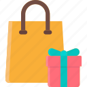 shopping, bag, paper bag, buy, shop, gift, box, ecommerce