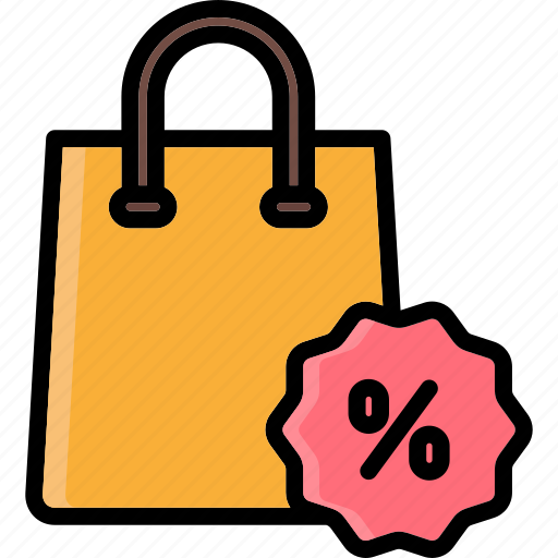 Shopping, bag, shopping bag, ecommerce, discount, sale, shop icon - Download on Iconfinder