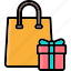shopping, bag, gift, ecommerce, present, shop, box 
