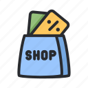 ecommerce, shop, shopping, sale, discount, bag, coupon
